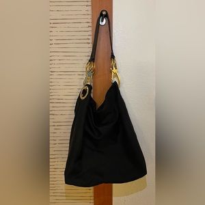 JPK Paris Black Nylon Shoulder Bag